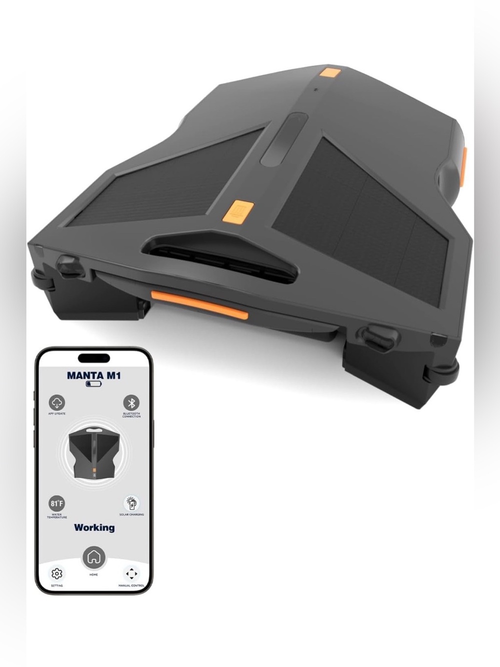 Solar Pool Skimmer Robot, Automatic Surface Cleaning